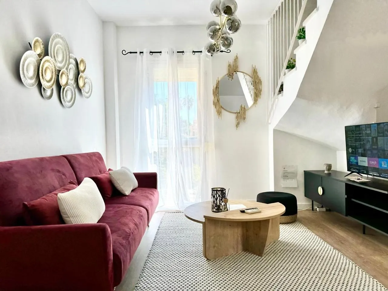 Historic Center Duplex With 3Bd Ac & Parking Apartment Malaga